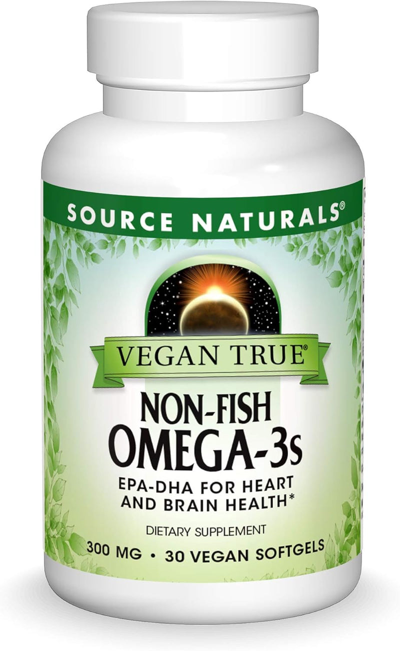 Vegan True®, Non-Fish Omega-3s, 300 mg, 30 Vegan Softgels by Source Naturals