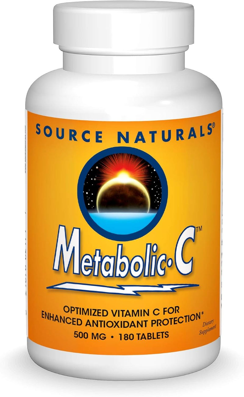 Metabolic C 500 mg 180 Tabs by Source Naturals