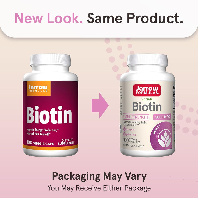 Biotin 5000 mcg 100 Capsules