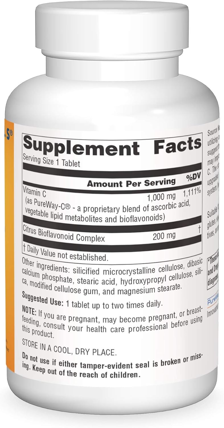 Metabolic C, 1000mg Vitamin C - 200 Tablets by Source Naturals