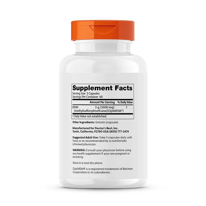 MSM 1000 mg 180 Capsules