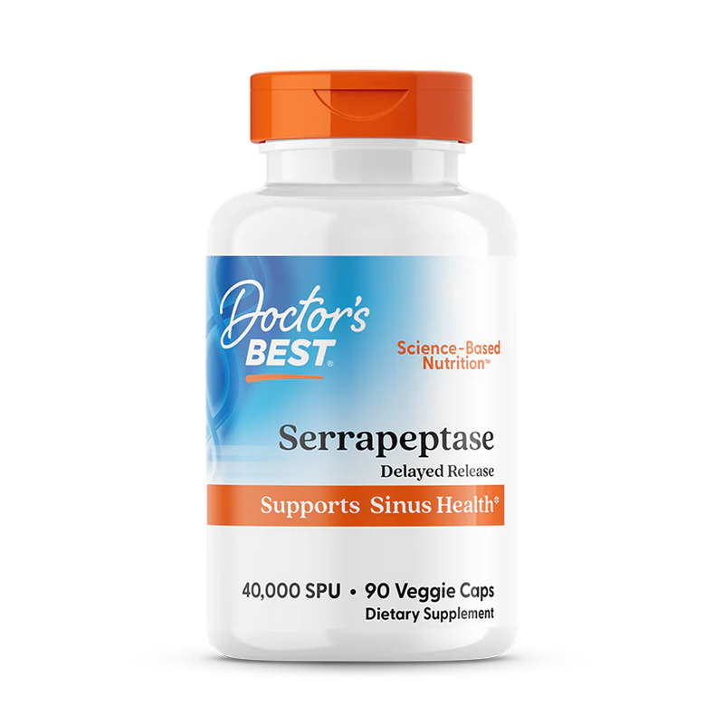 Serrapeptase, 40,000 SPU, 90 Veggie Caps