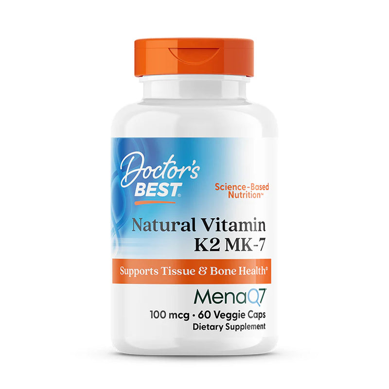 Natural Vitamin K2 MK-7 100 mcg 60 Veggie Caps