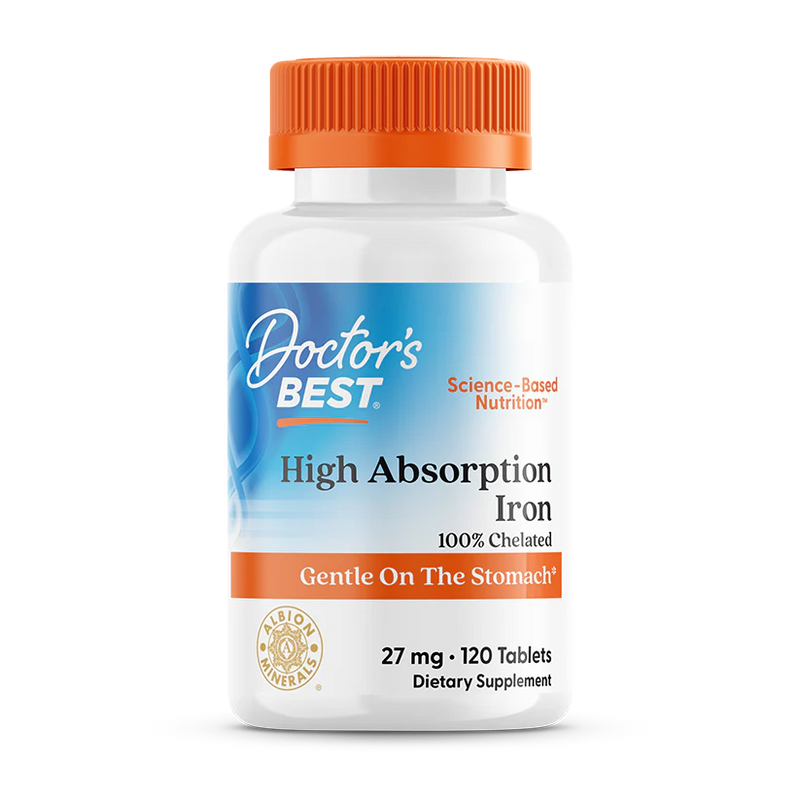 High Absorption Iron with Ferrochel 27 mg 120 Tablets