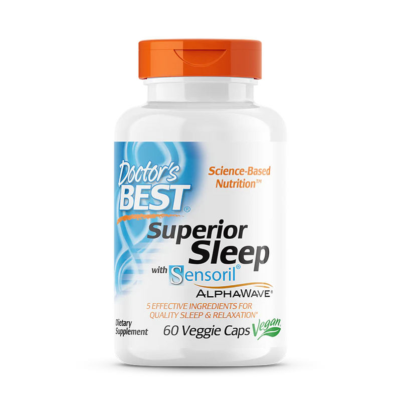 Superior Sleep with Sensoril 250 mg 60 Veggie Caps, by Doctor&