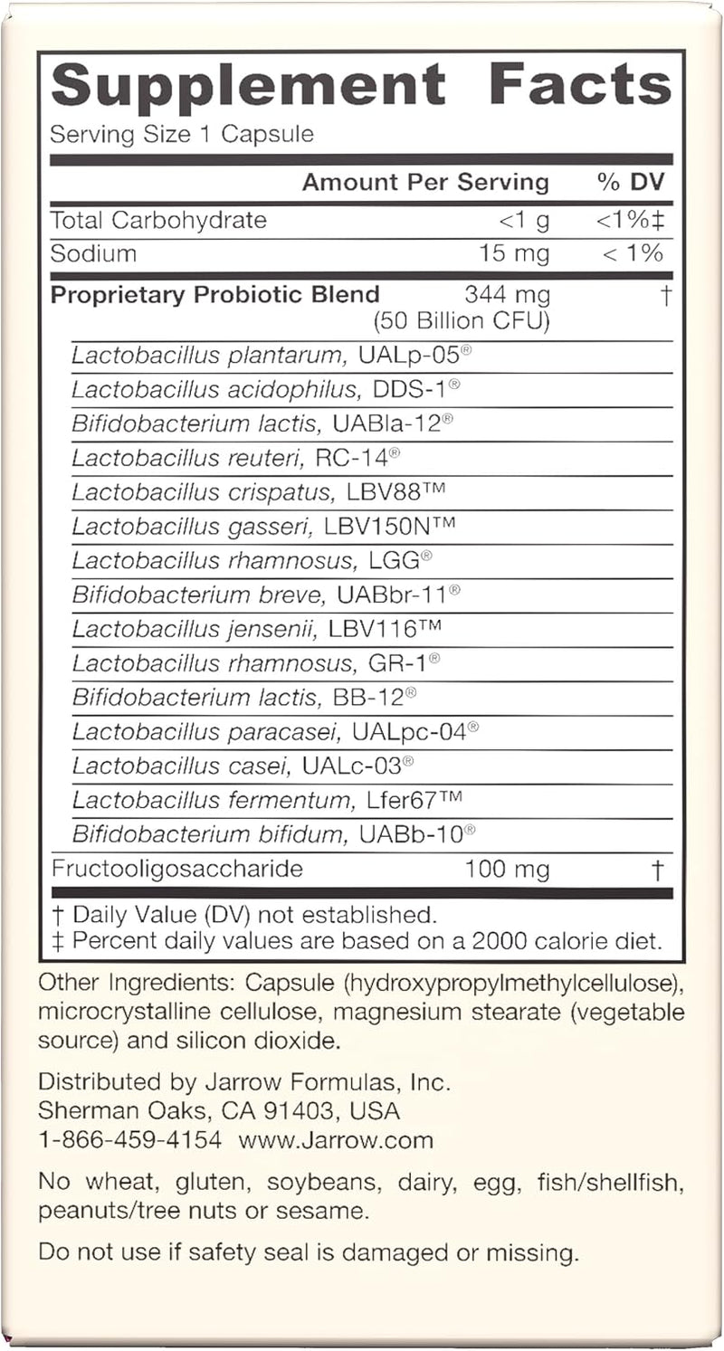Fem-Dophilus® Ultra 50 Billion CFU - 30 Veggie Capsules by Jarrow Formulas