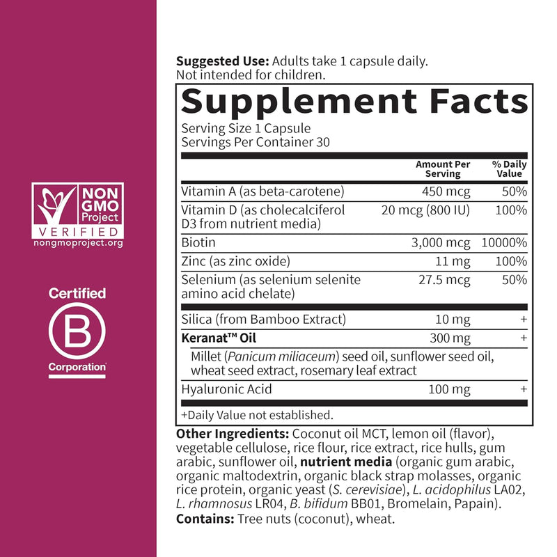 Hair Growth, Duo Caps, 30 Capsules by Garden of Life