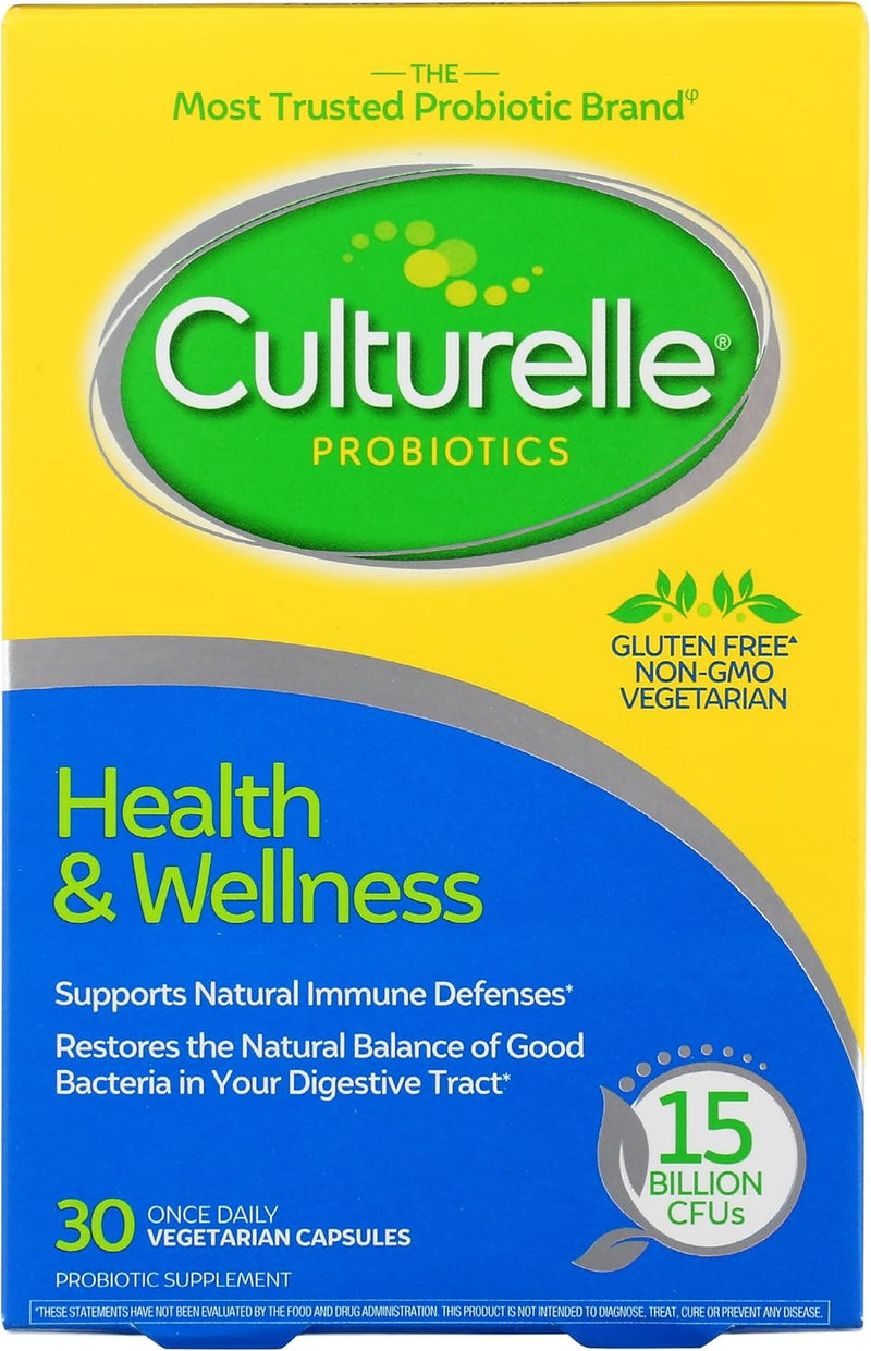 Culturelle Health & Wellness Probiotic 30 Vegetarian Capsules