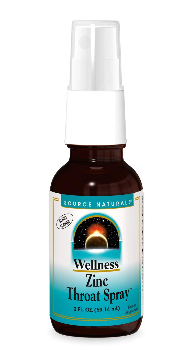 Wellness Zinc Throat Spray™, berry 2 oz by Source Naturals