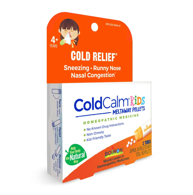 ColdCalm Kids Meltaway Pellets 2 Tubes (total 160 pellets) by Boiron