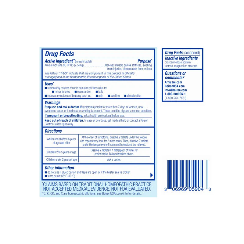 Arnicare Tablets 60 Meltaway Tablets by Boiron