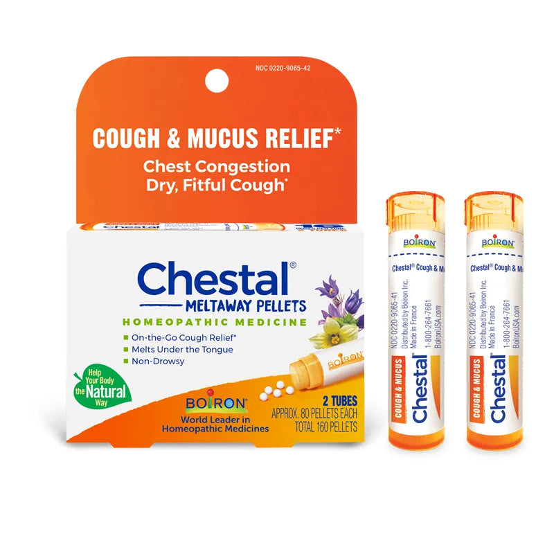 Chestal Meltaway Pellets 2 Tubes (total 160 Pellets) by Boiron
