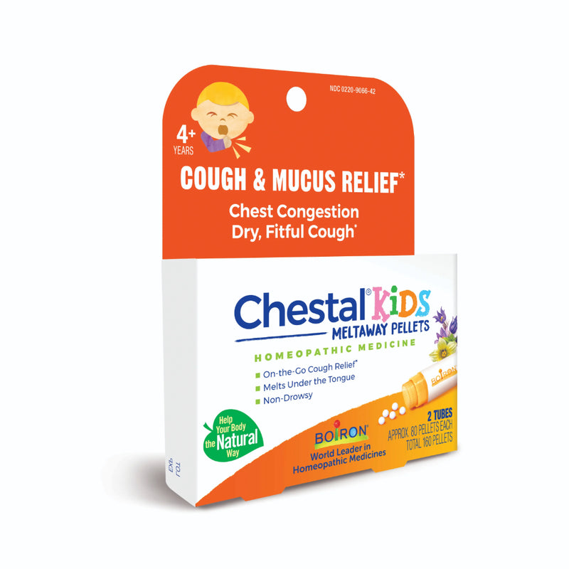 Chestal Kids Cough & Mucus Meltaway Pellets (total 160 Pellets) by Boiron