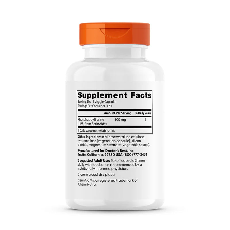Phosphatidyl Serine 100 mg 120 Veggie Caps