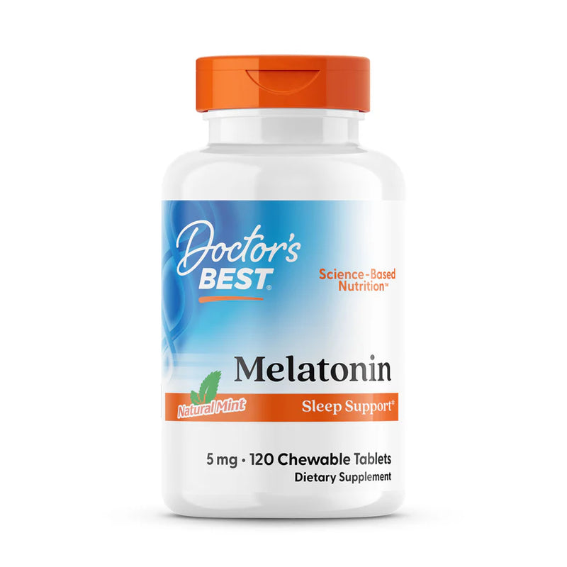 Melatonin Natural Mint Flavor 5 mg 120 Chewable Tablets