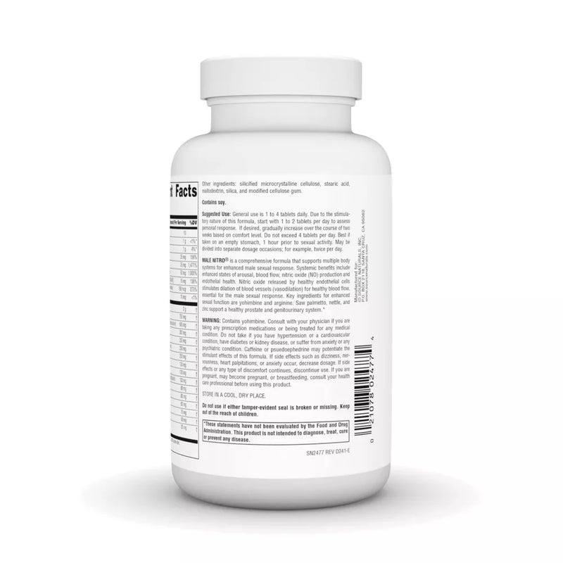 Male Nitro, 120 Tablets by Source Naturals