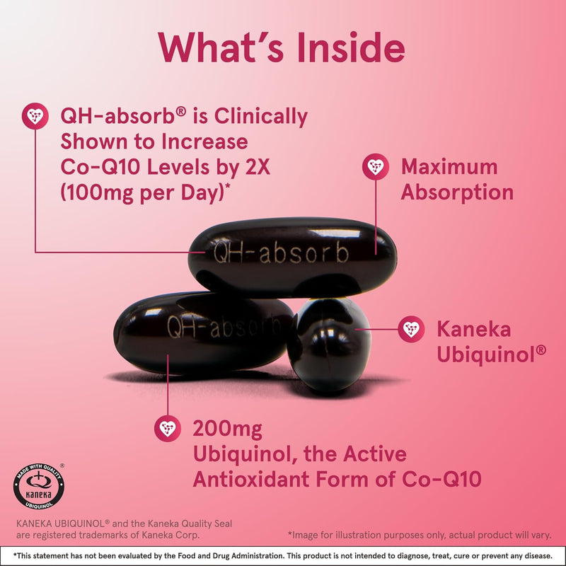 Ubiquinol QH-Absorb 200 mg 30 Softgels