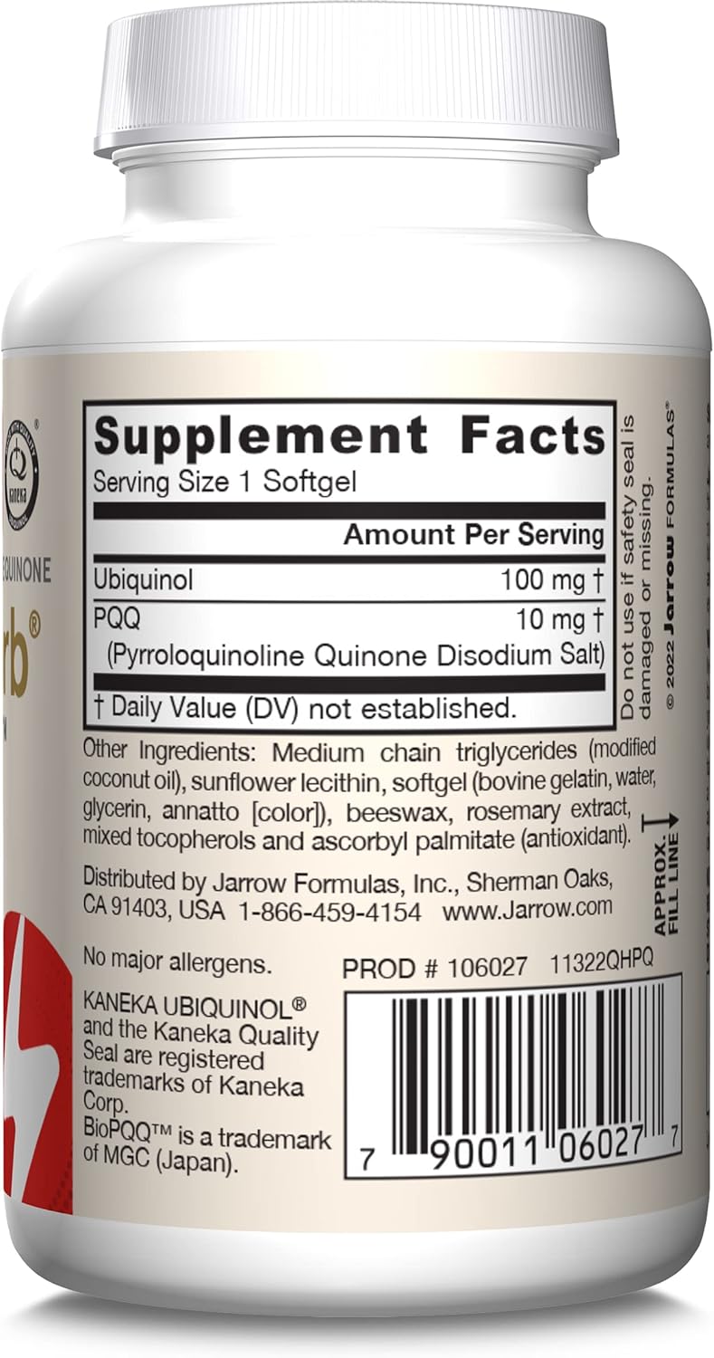 Ubiquinol QH-Absorb + PQQ 30 Softgels