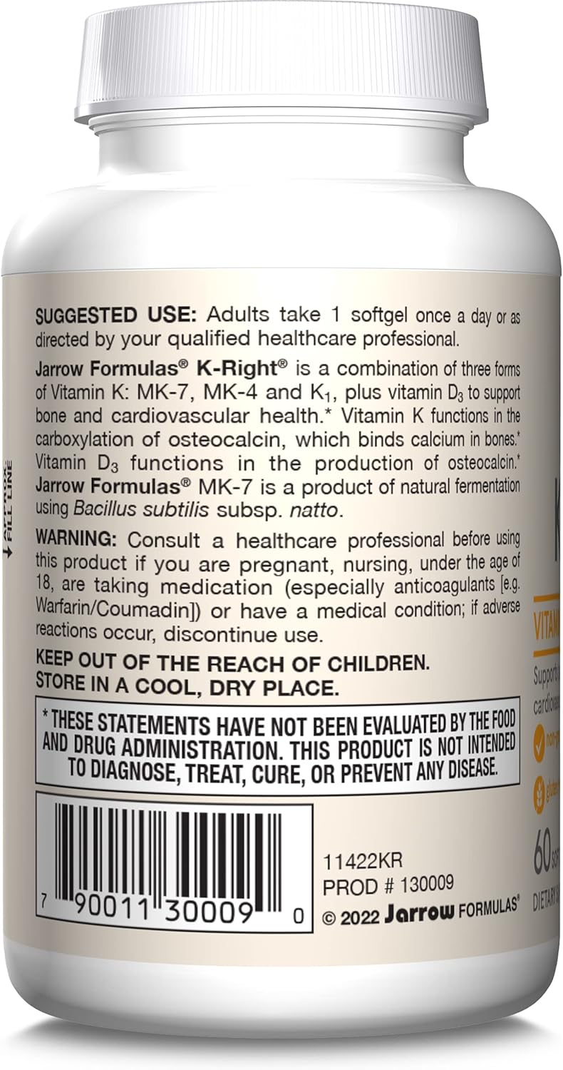 K-Right Vitamin K-Complex 60 Softgels
