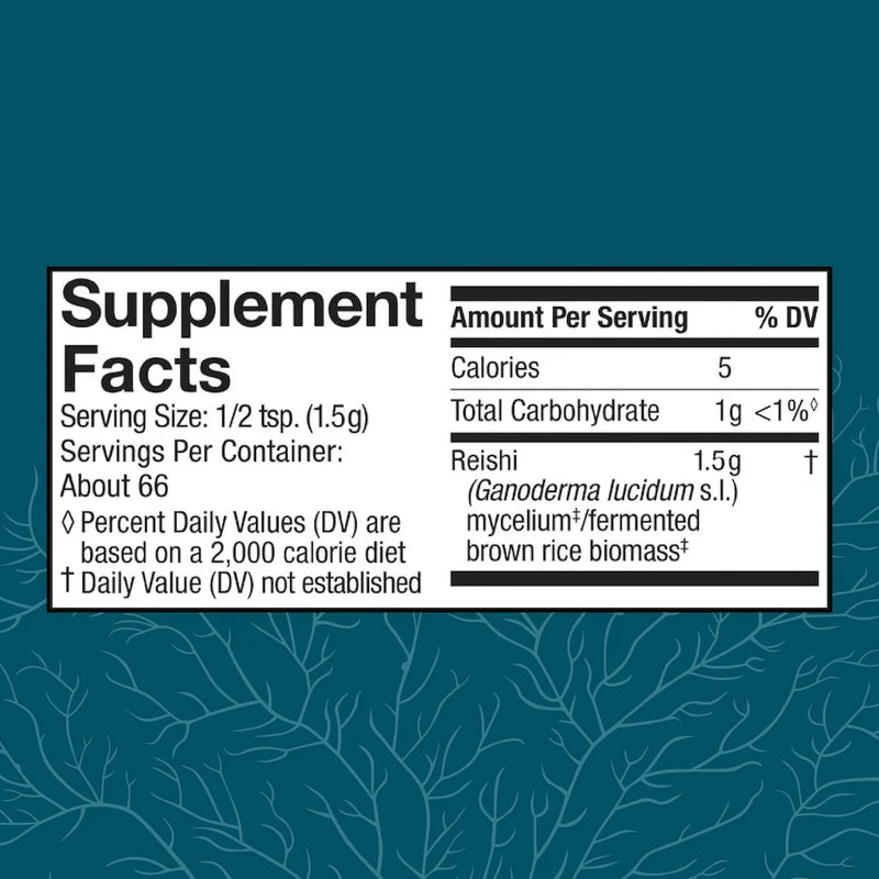 Host Defense Reishi Mushroom Mycelium Powder, 3.5 oz (100g)