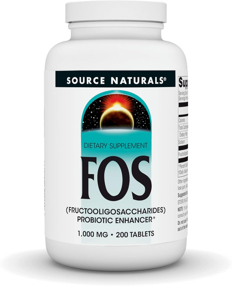 FOS 1,000 mg 200 Tabs by Source Naturals
