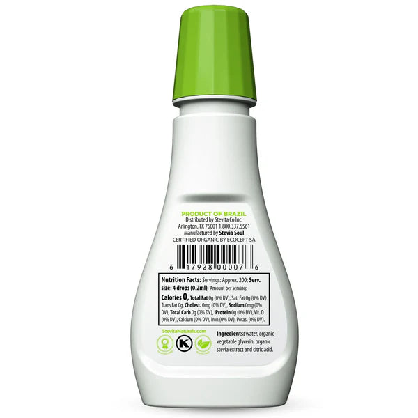 Organic Stevia Liquid Drops 1.35 oz (40 mL) by Stevita Naturals