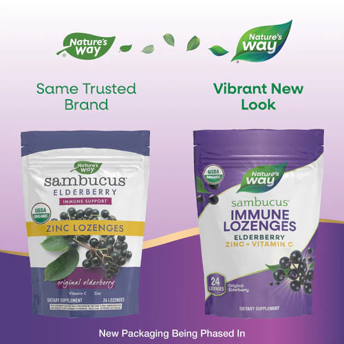 Organic Sambucus Zinc Lozenges 24 Lozenges