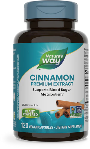 Cinnamon Standardized 120 Veg Capsules