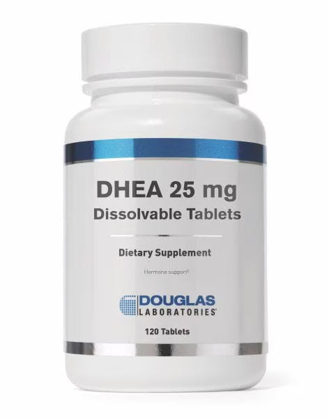 DHEA 25 mg Dissolvable 120 Tablets by Douglas Labs