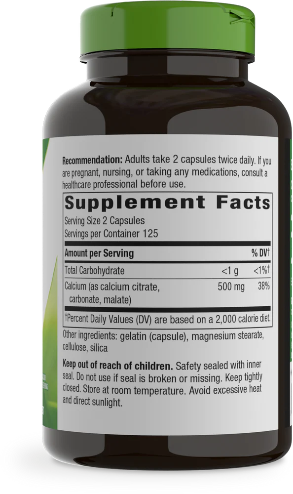 Calcium Citrate 250 Capsules by Nature&