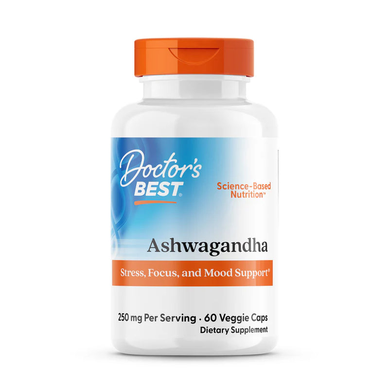 Ashwagandha with Sensoril, 250 mg Per Serving, 60 Veggie Caps