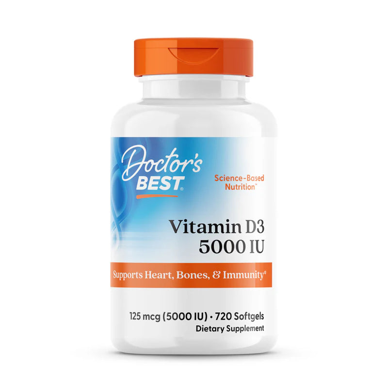Vitamin D3 125 mcg (5000 IU) 720 Softgels