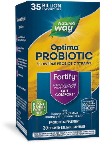 Optima® Probiotic, Fortify® 35 Billion, 30 Delayed-Release Capsules by Nature&