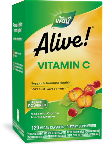 Alive! Vitamin C 120 Vegetarian Capsules