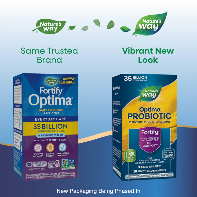 Optima® Probiotic, Fortify® 35 Billion, 30 Delayed-Release Capsules by Nature&