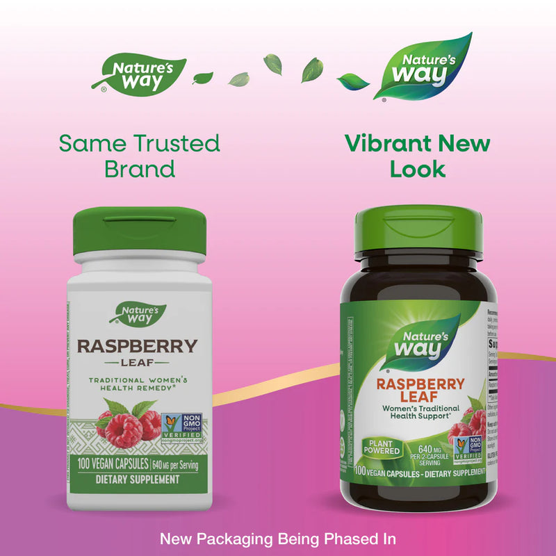 Red Raspberry Leaf 450 mg 100 Vegetarian Capsules by Nature&