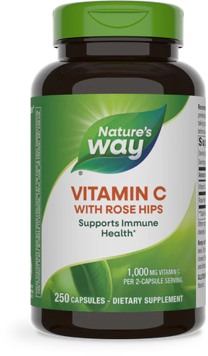 Vitamin C-500 with Rose Hips 250 Capsules