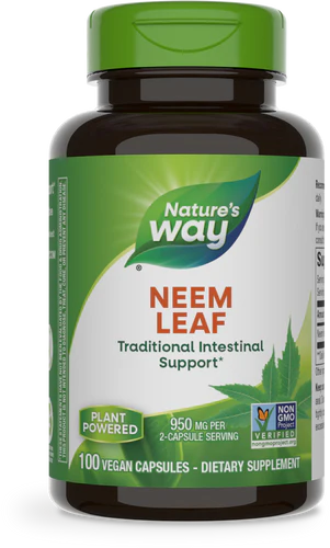 Neem Leaf 475 mg 100 Vegetarian Capsules
