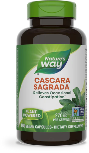 Cascara Sagrada Bark 270 mg 180 Vegetarian Capsules