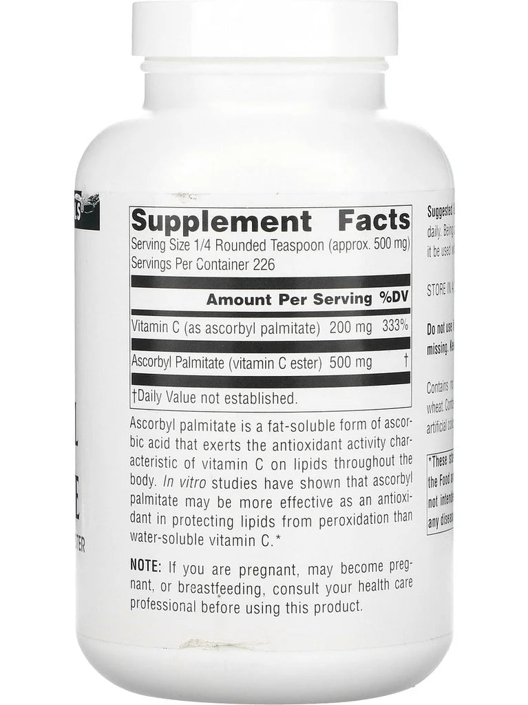 Ascorbyl Palmitate, 4 oz (113.4 g), Powder by  Source Naturals