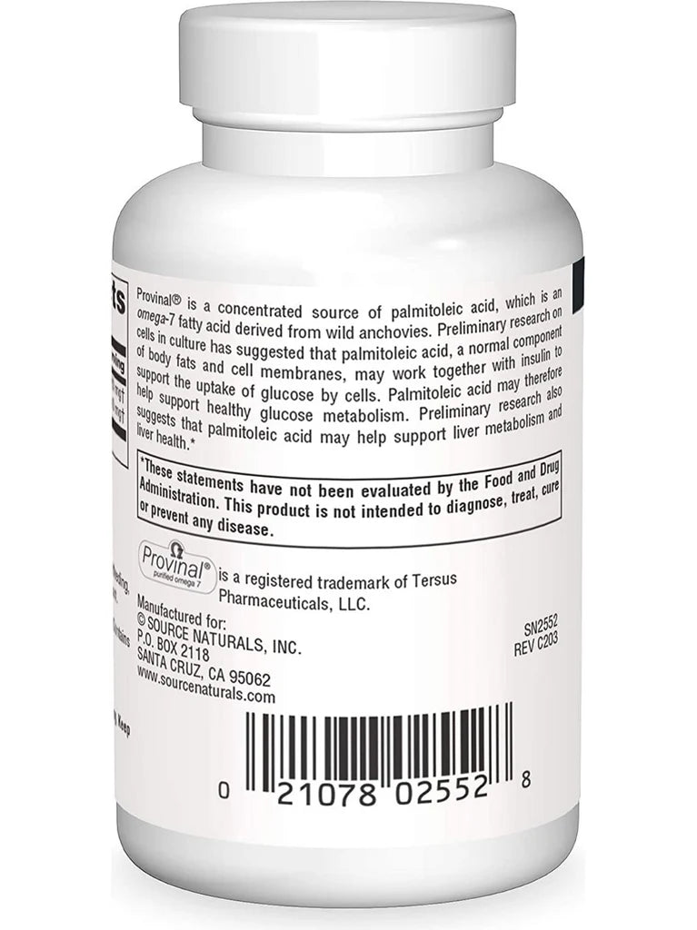 Provinal® Omega-7, 90 Softgels by Source Naturals