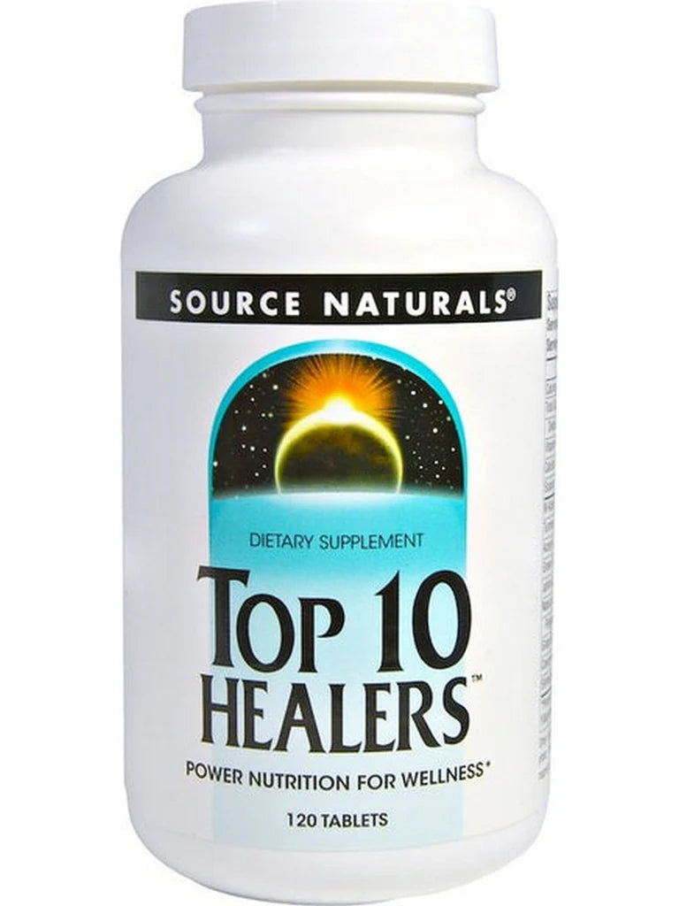 Top 10 Healers® 120 Tablets by Source Naturals