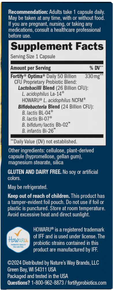 Fortify Optima Digestive Balance 30 Delayed Release Vegetarian Capsules