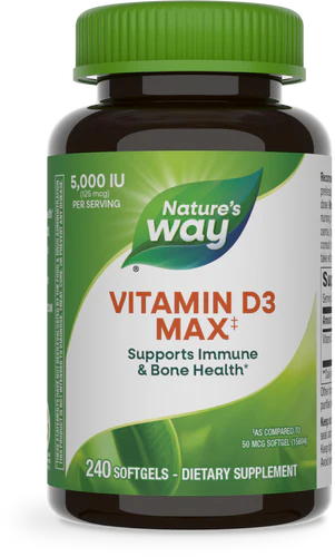 Vitamin D3 125 mcg (5,000 IU) 240 Softgels