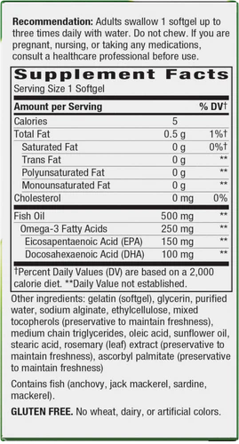 Fisol Fish Oil 180 Softgels