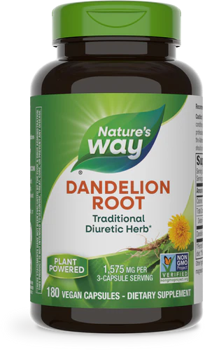 Dandelion Root 525 mg 180 Vegetarian Capsules