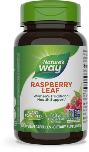 Red Raspberry Leaf 450 mg 100 Vegetarian Capsules by Nature&