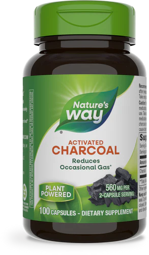 Activated Charcoal  560 mg 100 Capsules