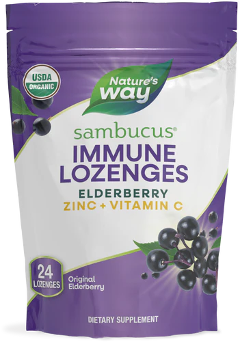 Organic Sambucus Zinc Lozenges 24 Lozenges