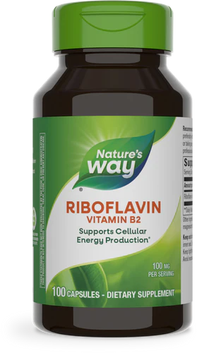 Vitamin B2 Riboflavin 100 mg 100 Capsules